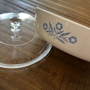 Vintage 6 1/2 inch CORNING WARE Blue Flower P-83-B
